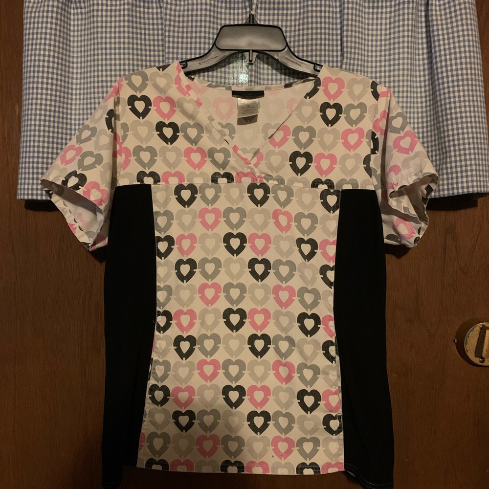 Cherokee Scrub Top with Side Panels   Size M